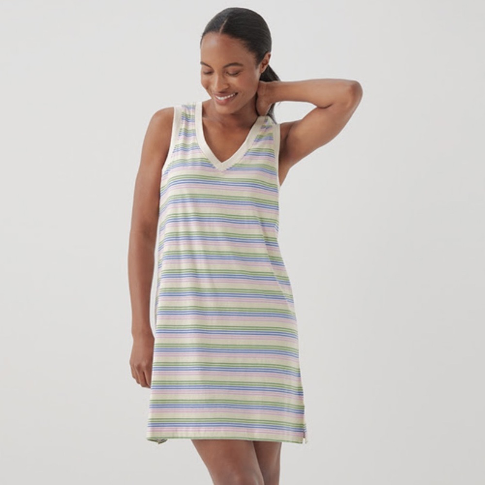 Pact Striped Dress